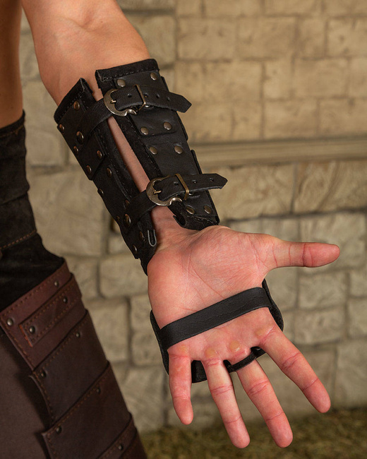 Quintus Bracers Upper Leather - Black