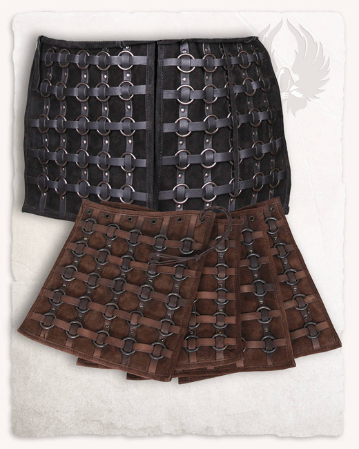 Berengar Ring Armour Tassets - Brown