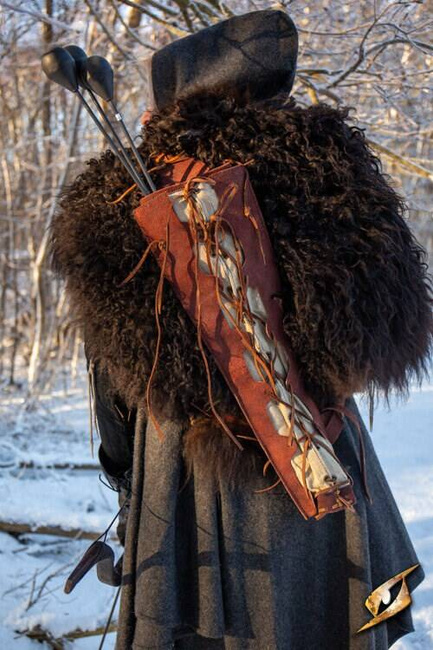 Imperial Quiver - Suede - Brown- Kołczan do strzał larpowych