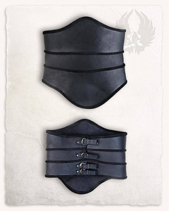 Scarlet Leather Bodice Black - skórzany gorset