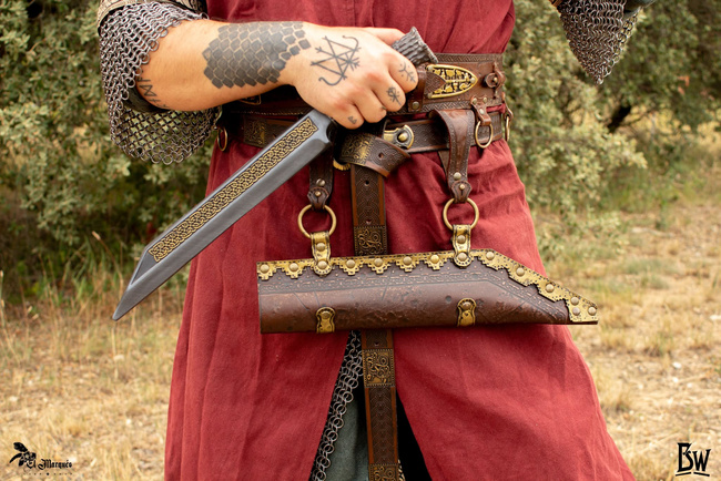 Seax scabbard - Black - pochwa na seax