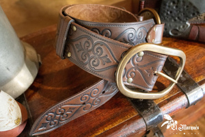 Pirat Belt - Brown - skórzany pas