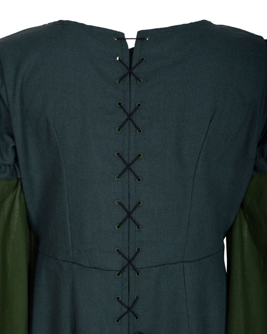 Loreley Dress - Green - suknia bawełniana