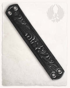 Bracelet Narrow - Floral - Black