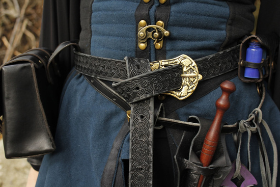 Celta belt - Black - skórzany pas