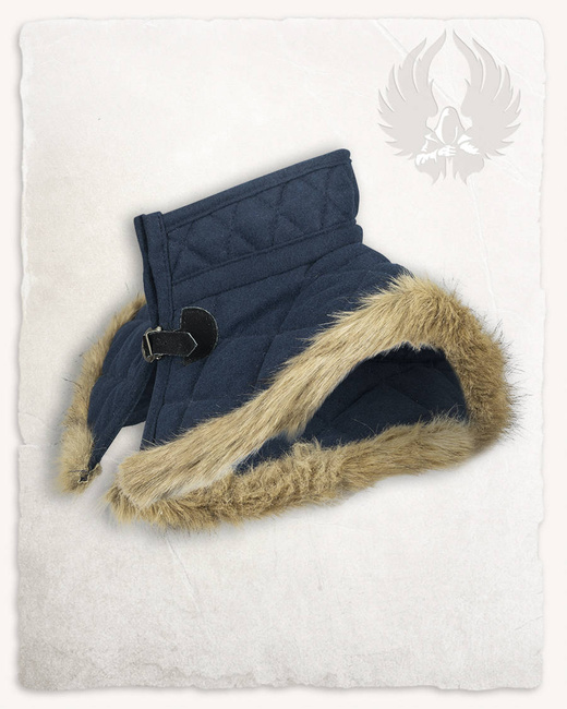 Nimue Lined Collar Wool - Blue