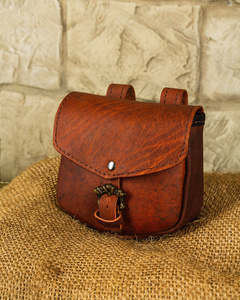Leon Beltbag Large Brown - skórzana kaletka