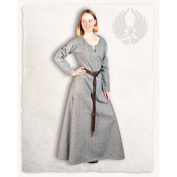 Wilma Dress Grey - wełniana suknia