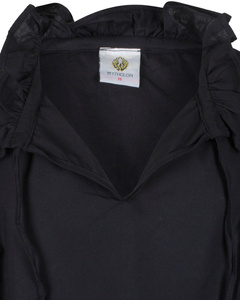 Bastian Shirt Cotton Black - koszula średniowieczna