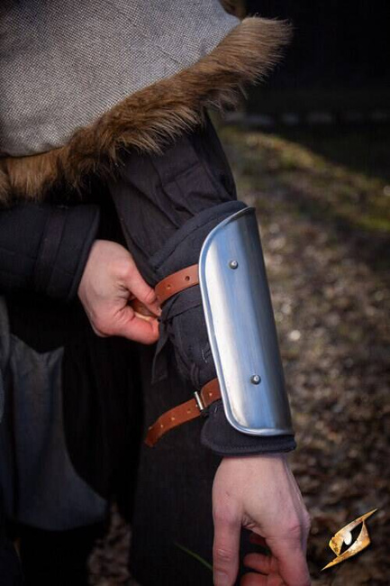 Padded Squire Bracers - Black - pikowane karwasze