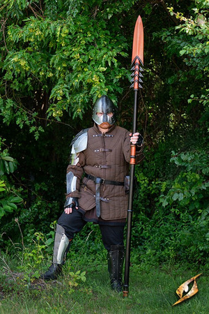 Serrated War Spear - 240 cm - Compact