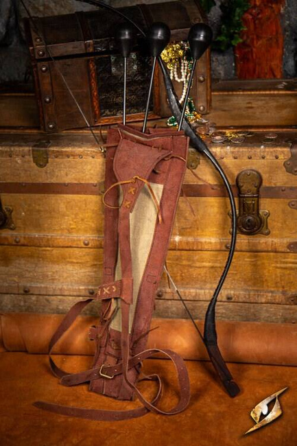 Imperial Quiver - Suede - Brown- Kołczan do strzał larpowych