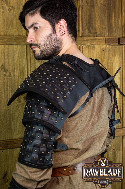 Evan Reinforced Pauldrons - Black