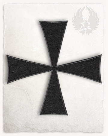 Templar Cross Patch - Black