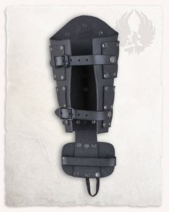 Quintus Bracers Split Leather - Black