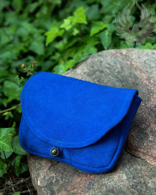 Rickar Belt Bag Big Blue - zamszowa duża kaletka