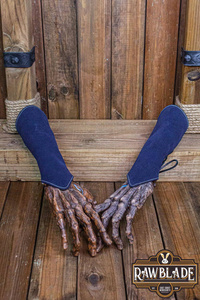 Vryla Split Leather Bracelets - Blue