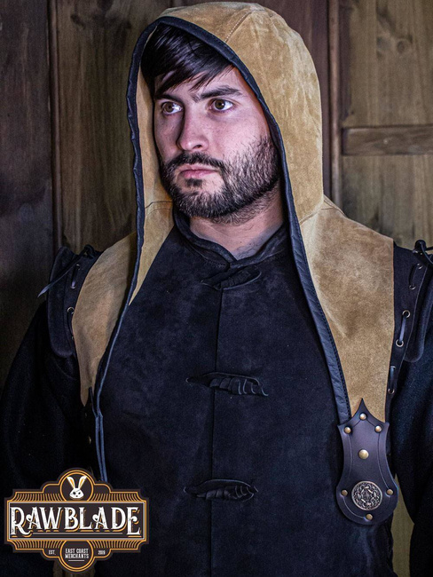 Akku splitleather hood - Light brown