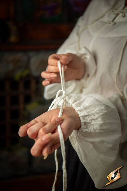 Crinkle Fencing Shirt - Ivory White