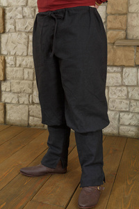 Ketill Pants Canvas Black - płócienne spodnie