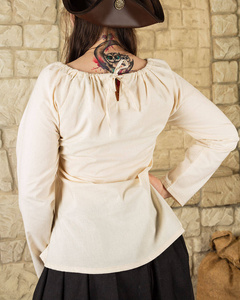 Amelia Blouse Canvas Cream - płócienna koszula