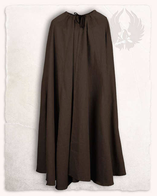 Carl Cloak brown - średniowieczny płaszcz, peleryna