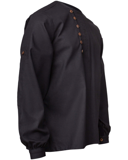 Tymond shirt - Black - koszula bawełniana