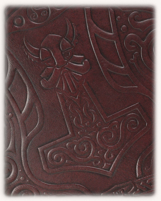 Ragnarok Thor Leather Bracers - Black