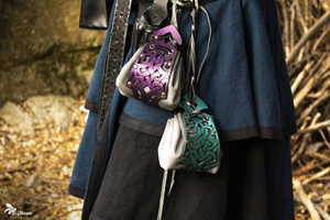 Bruja bag - Green - skórzana sakiewka