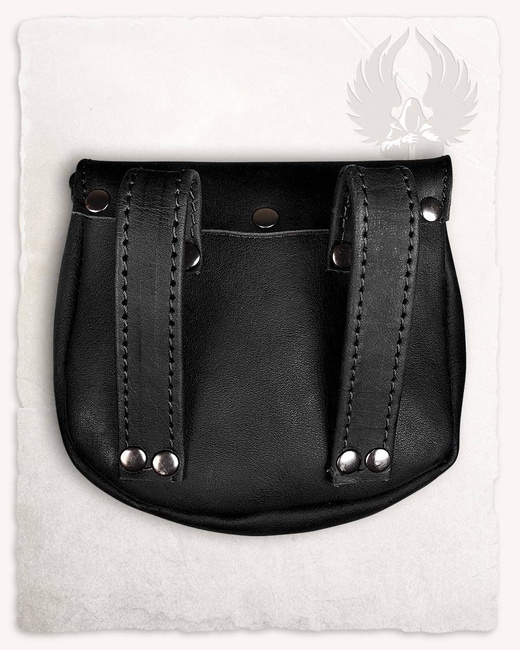 Leon Beltbag Large Black - skórzana kaletka