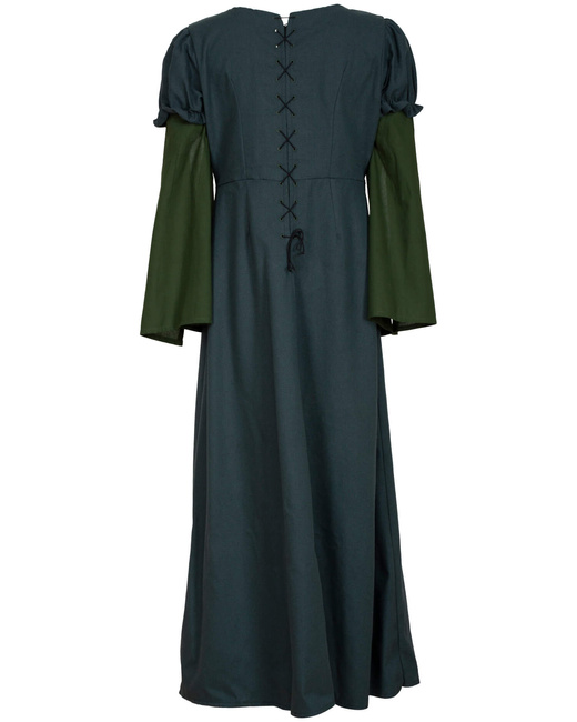 Loreley Dress - Green - suknia bawełniana
