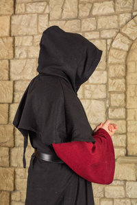 Abraxas Duster Canvas Black - średniowieczna opończa