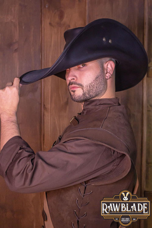 Toledano's half wing hat - Black