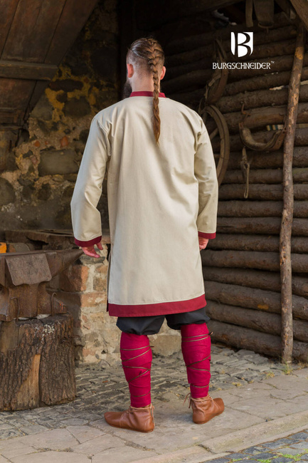 Rus Tunic Tobiasz - Nature/Bordeaux