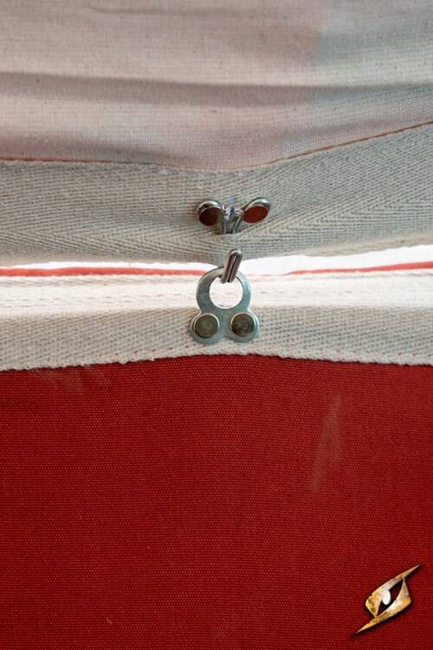 Marquee Tent - 4x4m - Natural/Emperor Red