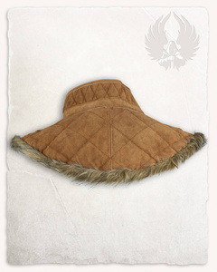 Nimue Lined Collar Suede Light Brown