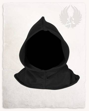Bron Hood Wool Black - kaptur średniowieczny
