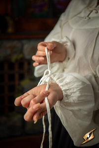 Crinkle Fencing Shirt - Ivory White