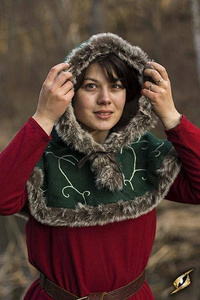Hood - Fur - Green