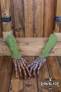 Vryla Split Leather Bracelets - Green