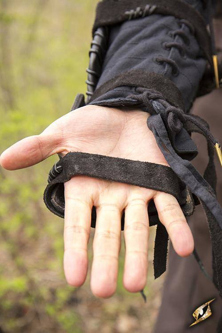 Bone Bracer - Right Arm Bracer - Black/Desert Beige