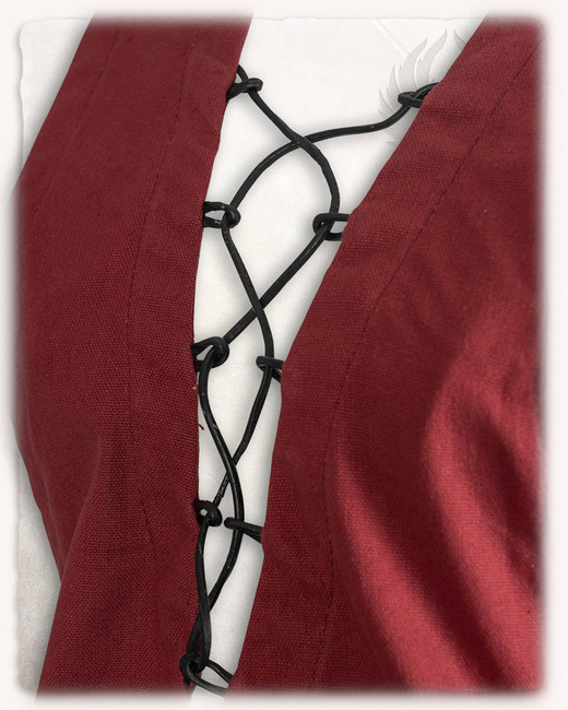 Lenora Sleeveless Tunic Premium Canvas Bordeaux - płócienna tunika