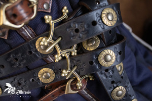 Imperial belt - Black - skórzany pas