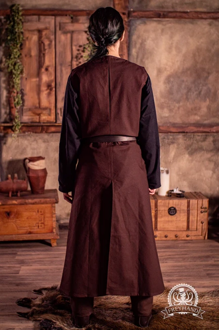 Tabard Robert - Brown- bawełniany tabard