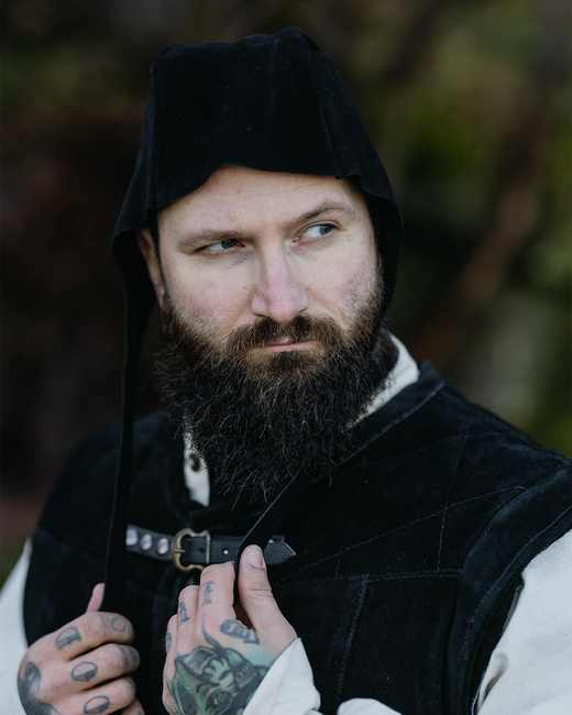 Cornelio cap  Suede - Black