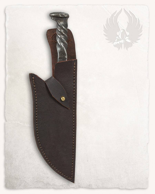 Witold Leather Sheath for Hunting Knife Brown - pochwa na nóż