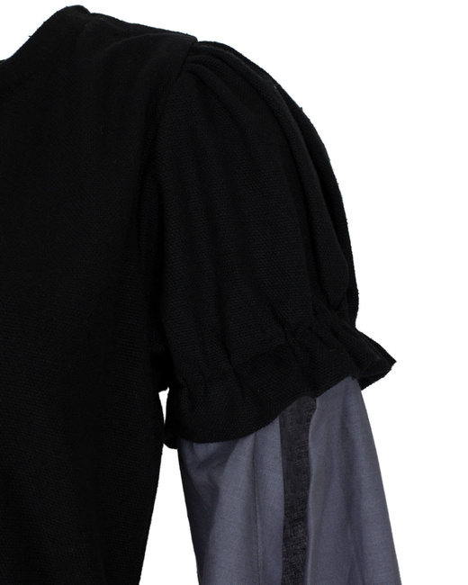 Loreley Dress - Black - suknia bawełniana