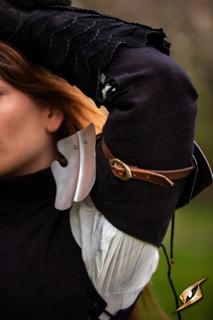 Landsknecht Spaulders - Steel - naramienniki landsknechta