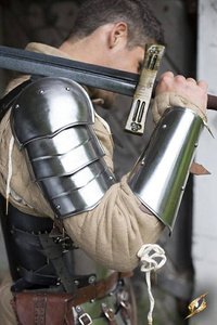 Shoulder Plate Mercenary - Polished Steel