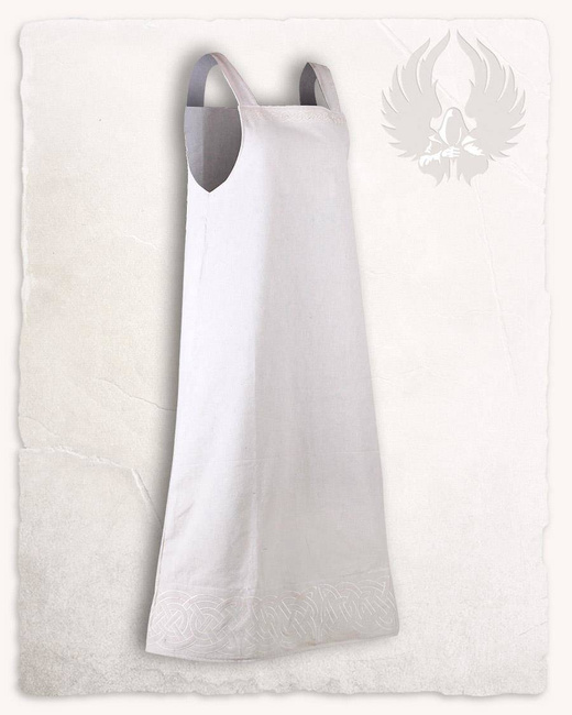 Alva Apron Dress Cream - suknia fartuchowa